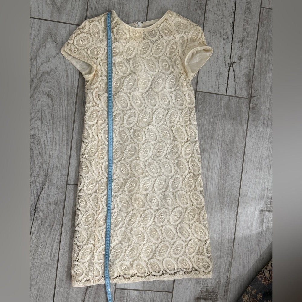 Burberry Off White Lace Embroidery Bridal Graduation Fitted Size Women’s 4 - Picture 8 of 11